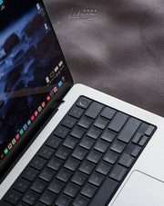Pegatinas translúcidas de color gris para teclado de MacBook, pegatinas protectoras translúcidas, compatibles con MacBook Air/Pro de 13 a 16 pulgadas