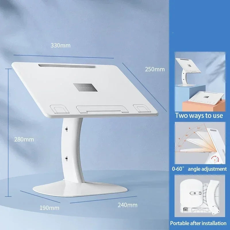 Eary Portable Car Dining Table Laptop Stand Multi-Angle Adjustable Book Reading Holder Fit For Car Seat Sofa Bed Car Accessories
