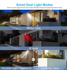 8MP Wifi IP Wireless Security Surveillance PTZ Camera 4X Zoom Cameras Tracking Two-way Audio HD Night Color Cam
