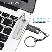 High Speed USB 3.0 Mini Metal Flash Drive 16GB 32GB 64GB 128GB Pendrive Waterproof USB Drive Pen Memory Sticks with Key Chain