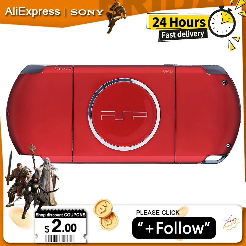 Original Sony PSP3000 PlayStation Portable PSP 3000 (PSP-3006) Sony Handheld Arcade Game Console (+Free Games)