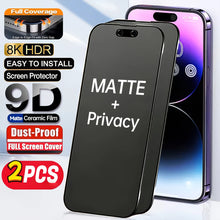 Full Cover Matte Privacy Screen Protector For iPhone 17 13 14 11 12 15 16 18 Pro Max Air 7 8 Plus SE X XR XS Max Anti-Spy Film