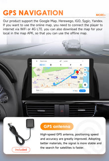 Hizpo 10.1" Eelectronic Devices Car Radio For Mazda CX-5 2012 2013 2014 2015 GPS Navigation Head Unit  6115 RDS Wireless CarPlay