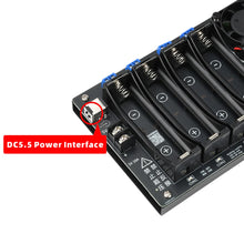 8 Channel 18650 Battery Capacity Tester 2.4" Screen Internal Resistance Analyzer Auto Charge Discharge Module Lithium Ion