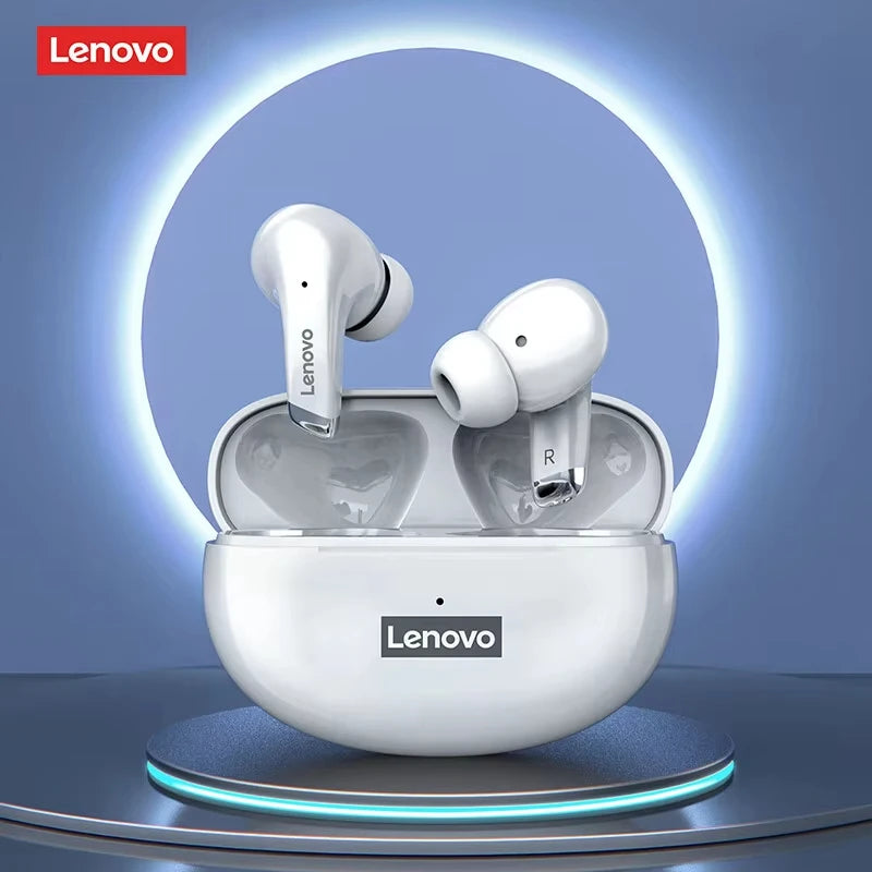Nuevos auriculares inalámbricos Lenovo LP5 PRO Bluetooth 5.4, audífonos TWS con sonido HiFi para juegos, auriculares deportivos LP5Pro con control táctil y batería de larga duración