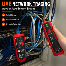 High Precision Network Cable Tracker Digital Signal Network Cable Tester Anti-Interference Noise-Free Support for PoE Testing
