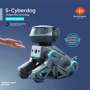 Perro robot inteligente con control remoto por gestos y táctil, altavoz Bluetooth, canciones, programable, luces geniales, juguete interactivo para niños de 6 años en adelante