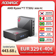 ACEMAGIC AMD Ryzen 7 7730U Mini PC 32GB RAM 512GB SSD Dual M.2 Triple 4K WiFi 6 High Performance Business Desktop PC Computer