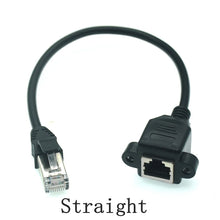 RJ45 Male To Female 90 Degree Up Downed Angle Cord Plugs Ethernet RJ45 8P8C LAN Network Extension Cable 30cm 60cm 100cm 1ft 2ft