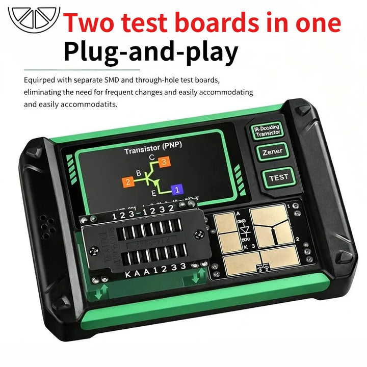 LCR-AR1 Transistor-Tester LCD-Digitalmultimeter MOS-Feldeffekt-Trioden-Kondensator-Widerstandsmessgerät zur Prüfung elektronischer Bauteile