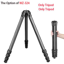 Manbily WZ-324 Carbon Fiber Tripod & 44mm Diameter Saddle Ball Head BH-U3,32mm Tube Hunting Set (* The Clamp Can't Be Removed)
