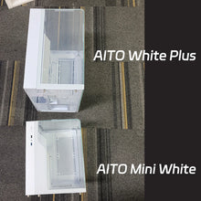 WJCOOLMAN AITO Plus ATX PC Case 9.16-Inch Software Screen RGB Light Strip 360 Water Cooler Curved Glass Computer Case