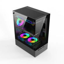 Power Train Illusionary Realm Computer Case M-ATX ITX Seaview Room Side Transparent Desktop Chassis Support 240 Water Cooler