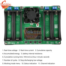 18650 Lithium Battery Capacity Tester LCD Display Universal Battery  Charger Tester 2/4 Channel MAh MWh Power Detector Analyzer