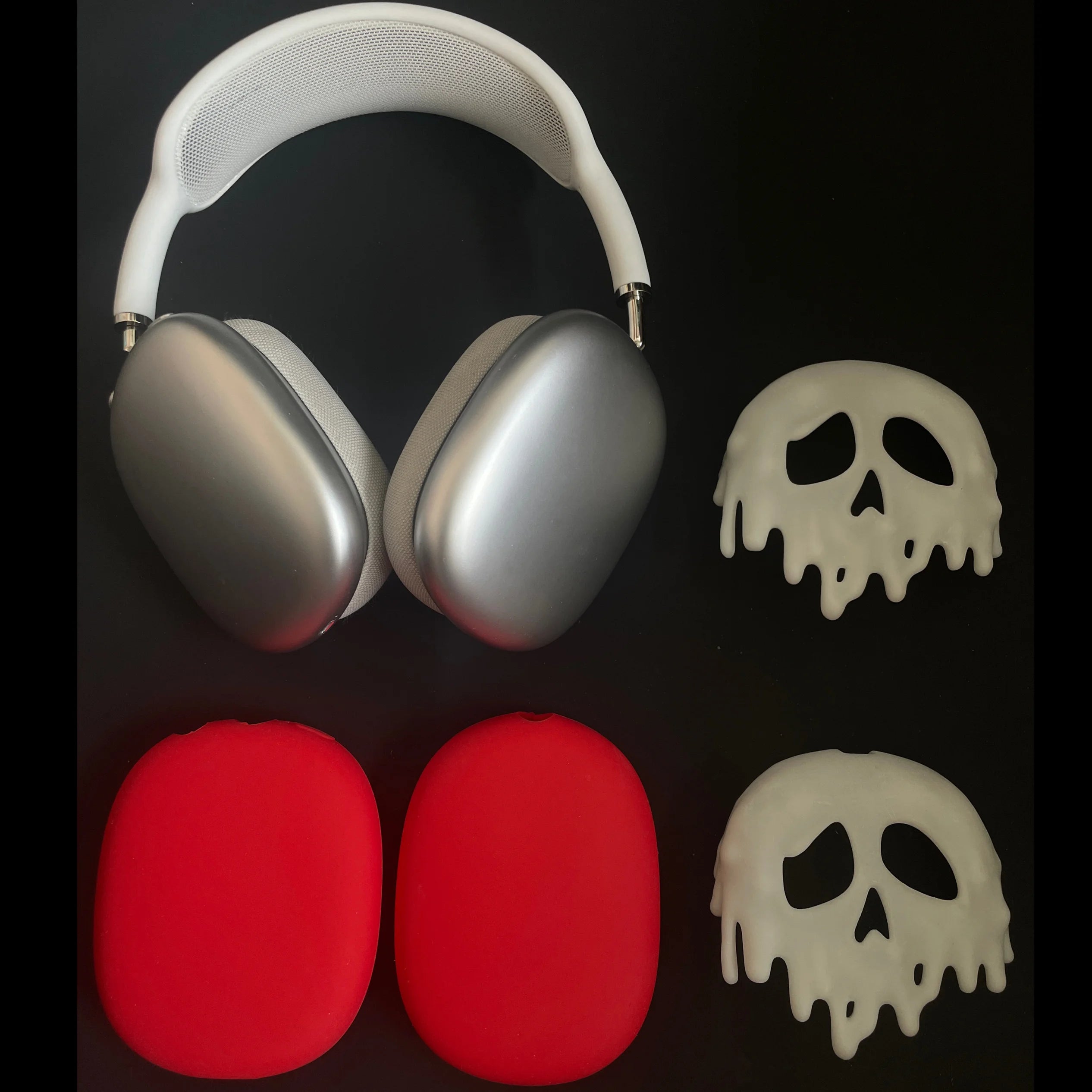 Mifuny Airpods Max Case Cover custom Soul Eater Death Skull Design Earphones Decoration Suitable for Airpods Max Earphone