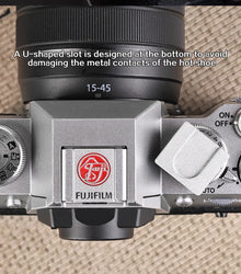 Metal Camera Hot Shoe Cover Suitable for Fujifilm XT2 XT3 XT10 XT20 XT50 X100V X100VI XT30II XT30III Shutter Threaded Button Set
