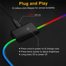 LED Lighting RGB Mouse Pad E-sports Game Keyboard Pad Table Mats Tuf-Gaming Laptop Accessories Mousepad Gamer Deskmat Anime Pc