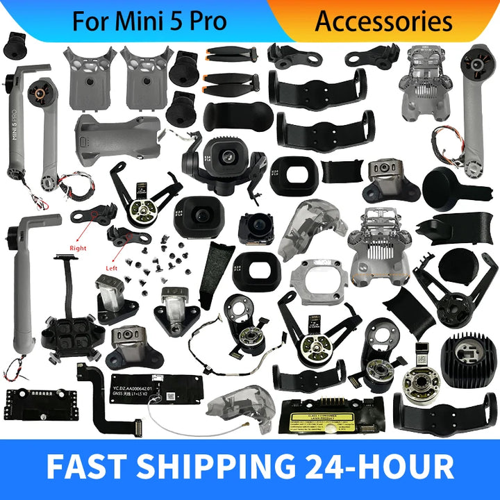 Original Gimbal-Kamerareparaturteile für Mini 5 Pro ESC-Board Arm Signalleitung Objektivteile für Mini 5 Pro PTZ-Achsenarm-Zubehör