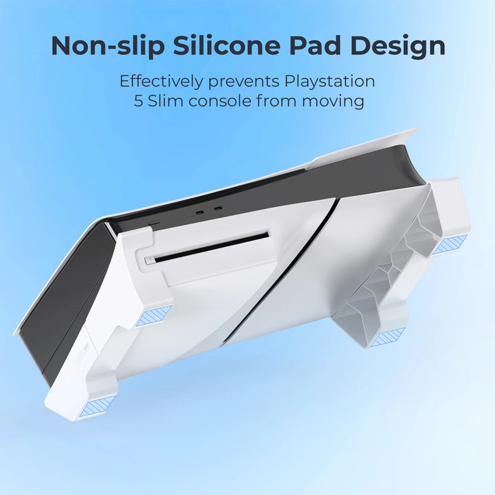 Horizontaler Ständer kompatibel mit PS5 Pro/PS5 Slim Konsole, Zubehör-Standfuß für PlayStation 5 Slim/Pro Disc & Digital Edition (nicht für PlayStation 5 2020)