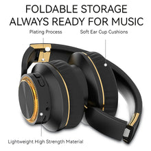 Wireless Bluetooth Headphones Foldable Gaming Headset With Bluetooth 5.3 Technology 40mm Bass Driver HiFi Stereo Sound Over Ear Comfort Memory Foam Cushion Extended Battery Life 400mAh For PC Mobile Phone Laptop Tablet Univer