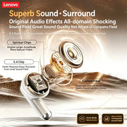 Auriculares inalámbricos Bluetooth Lenovo TA210, micrófono integrado, puerto de carga, cancelación de ruido, cómodos auriculares circumaurales, nuevo