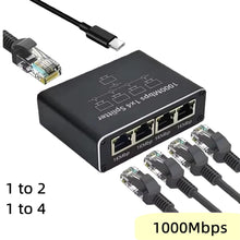 Gigabit Ethernet Switch Rj45 Splitter LAN Gigabit Extension Adapter 1000Mbps Network Connector for Router PC Laptop TV Box
