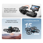 Dron GPS Lenovo M8, cámara dual HD 8K, evitación inteligente de obstáculos, motor sin escobillas, control por pantalla WIFI 5G, dron RC con GPS