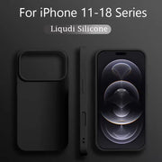 Funda para iPhone 18 Pro Max, fundas de silicona líquida originales oficiales para iPhone 16 15 12 14 13 17 Pro Max, cubierta a prueba de golpes