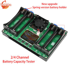 18650 Lithium Battery Capacity Tester LCD Display Universal Battery  Charger Tester 2/4 Channel MAh MWh Power Detector Analyzer