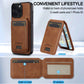 2 in 1 Detachable Leather iPhone Case with Card Pocket - Magnetic Cover for iPhone 17 pro Max 17 Air 15 14 13 12 11 pro Max