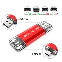 TYPE-C USB Flash Drive 128GB OTG Direct Connection Pen Drive 64GB Memory Stick 16GB Creative Business Gift Red U Disk Blue 32G