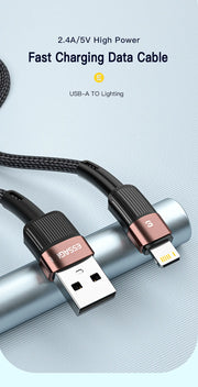 Cable USB Essager para iPhone 14 13 12 11 Pro Max Xs Xr X SE 8 7 6 Plus, cable de datos y carga rápida para teléfono móvil, cargador para iPad