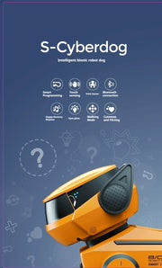 Perro robot inteligente con control remoto por gestos y táctil, altavoz Bluetooth, canciones, programable, luces geniales, juguete interactivo para niños de 6 años en adelante