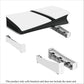 For PS5 Slim & Pro Console and Hold 12 Game Disc, Compatible with PlayStation 5 Slim/Pro Disc & Digital Edition Horizontal Stand