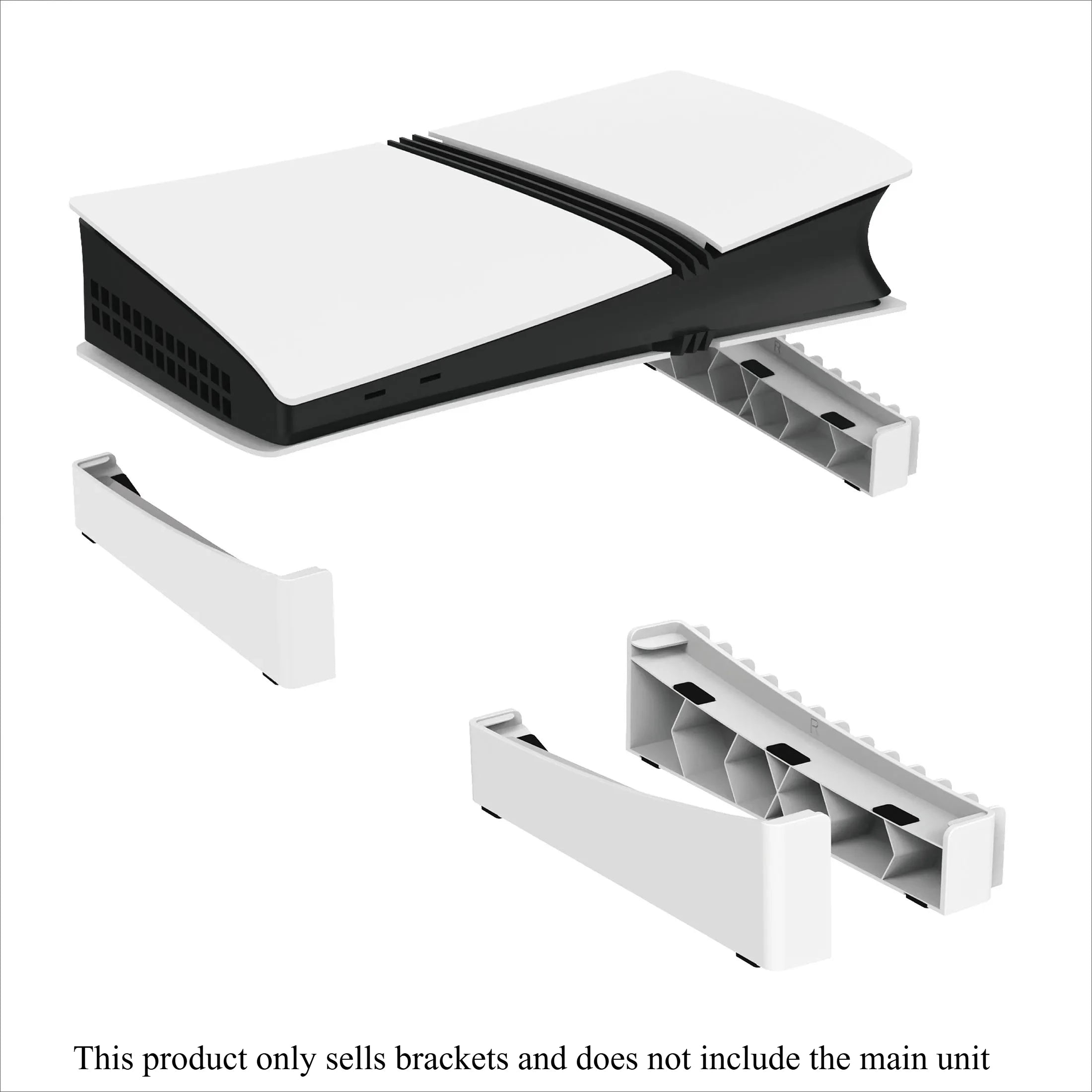 For PS5 Slim & Pro Console and Hold 12 Game Disc, Compatible with PlayStation 5 Slim/Pro Disc & Digital Edition Horizontal Stand