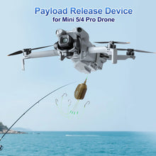 Release and Drop Device System for DJI Mini 5/4 Pro Drone,Dropper Fishing Hook,Dropping Kit,Payload Delivery Airdrop Accessories