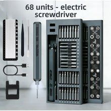 JZD 68-in-1 Precision Electric Screwdriver Set for Phone Laptop Repair Appliance Maintenance Press-Type Dual-Sided Storage