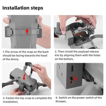 BRDRC Airdrop System for DJI Air 3/Air 3S Quick Release Thrower for Fishing Marriage Gifts Drone Rescue Accessories