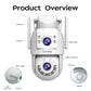 Lenovo Outdoor Security Camera 4K HD IP Camera  with Dual Lens PTZ Color Night Vision CCTV Video Surveillance Protection