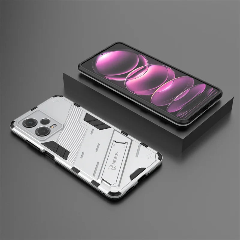 For Xiaomi Redmi Note 12 Pro 5G Case Magnetic Bracket Stand Holder Armor Phone Cases For Redmi Note12 Pro + Plus Back Cover