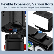 Flymile Action 6 Grip Metal Cage Photography Handle for DJI Osmo Action 6 Accessory Xplorer Grip Aluminum Alloy Protective Case