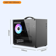 PowerTrain X-GAMERX X100 M-ATX Portable Computer Case ITX  MATX  Power Supply Support U3 Type-C Desktop MINI Small Chassis