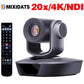 4K Ultra HD PTZ Camera, 20x Zoom, Supports NDI, POE, Ideal for Video Conferencing, Churches, Events, and Live Streaming
