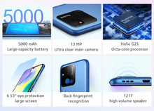 4G Smartphone Original Xiaomi Redmi 10A 5000mAh Smartphone 6.53' HD Display Helio G25 Octa Core 13MP Fingerprint Global Rom