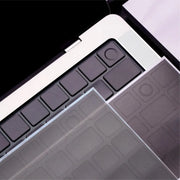 Pegatinas translúcidas de color gris para teclado de MacBook, pegatinas protectoras translúcidas, compatibles con MacBook Air/Pro de 13 a 16 pulgadas