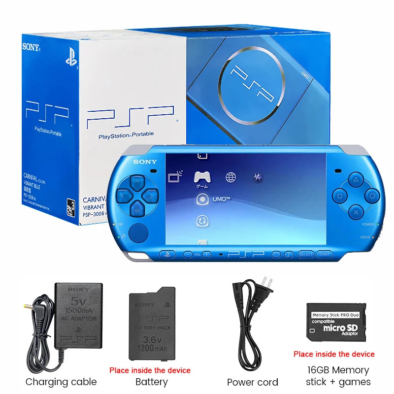 Sony original PSP 3000 (PSP-3006) PlayStation Portable Handheld Arcade Game Console (+Free Games) Christmas gift