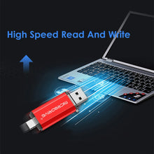 TYPE-C USB Flash Drive 128GB OTG Direct Connection Pen Drive 64GB Memory Stick 16GB Creative Business Gift Red U Disk Blue 32G