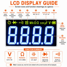 LCR SMD Mini Tester Smart Tweezer Resistance Capacitance Continuity Diode  Auto Test Measurement Multimeter Tools ZL23