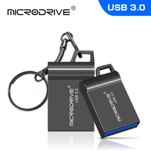 High Speed Mini USB 3.0 Flash Drive 16GB 32GB 64GB 128GB Metal Pendrive Waterproof usb drive Pen memory Sticks with key Chain