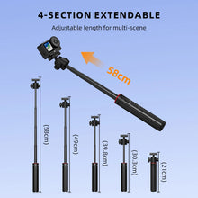 BRDRC Tripod for DJI Osmo 360 II Camera Quick-release Mount Adapter Tripod Selfie Stick With Cold Shoe Photography Accessories